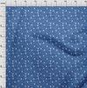 oneOone Cotton Flex Blue Fabric Snowflake,Star & Tree Dress Material Fabric Print Fabric By The Yard 40 Inch