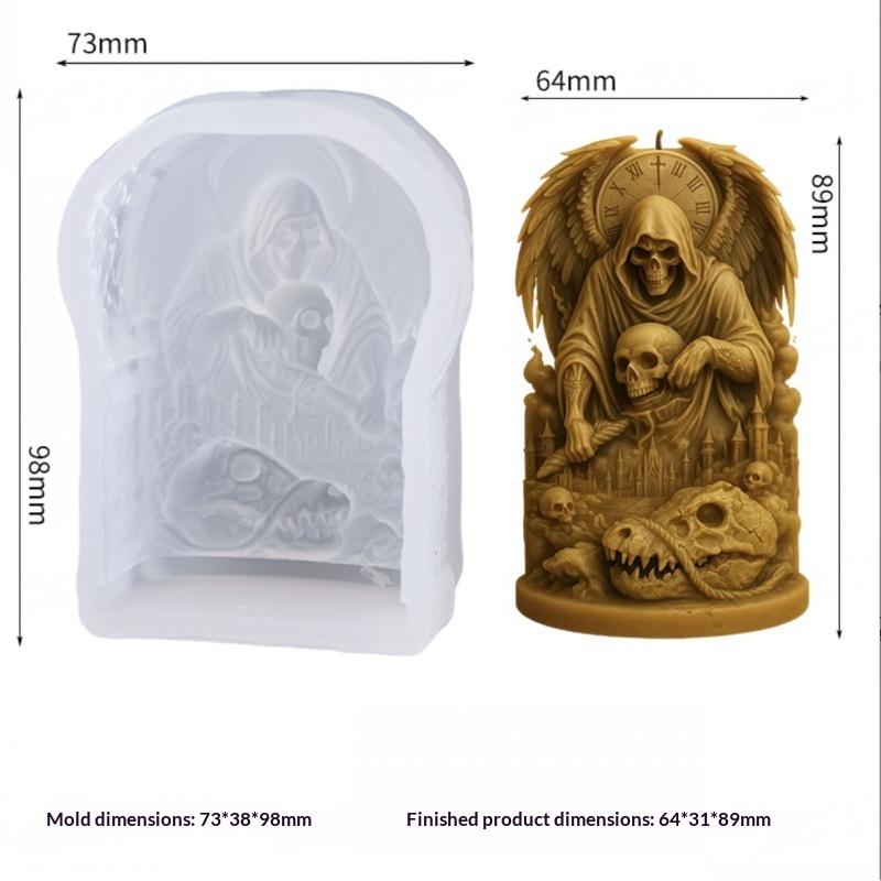 Silicone Resin Casting Molds Cute Mary Girl Shape Easy Demold Food Grade for DIY Candle Chocolate Fondant Craft Making