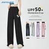 JEANSWEST Women's Summer Ice Silk Cooling Wide-Leg Pants