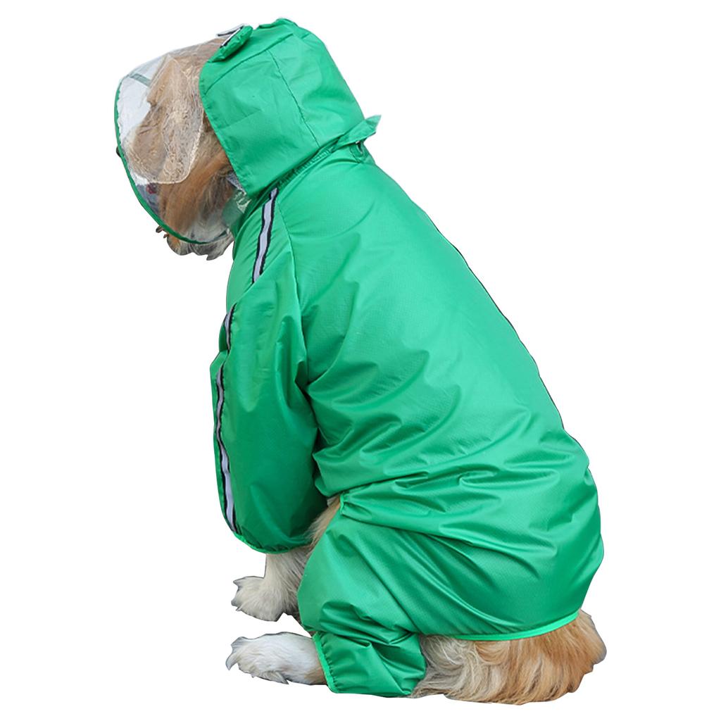 Lightweight Waterproof for Jacket Small to X-Large Dogs and Puppies Ponchos Hood Rain Gear For Pet Dog with Hood 8 Sizes