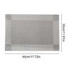 PVC Placemats Heat-resistant Non-slip Washable Vinyl Table Mats for Western Dining Restaurant Home Utensil Protection Plate Mat