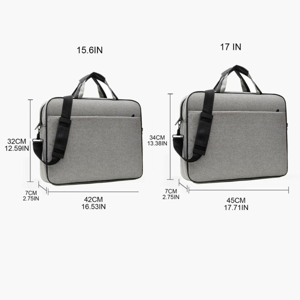 15.6 17 inch Laptop Bag Large Capacity Protective Shoulder Bag Shockproof Strap Carrying for Lenovo/HP/Dell/Asus/Samsung