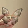 Elegant Retro Butterfly Hairpin - Exquisite Tulle Bangs Clip for Women