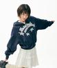 Fdr Star Logo Applique Hood Zip-Up Navy