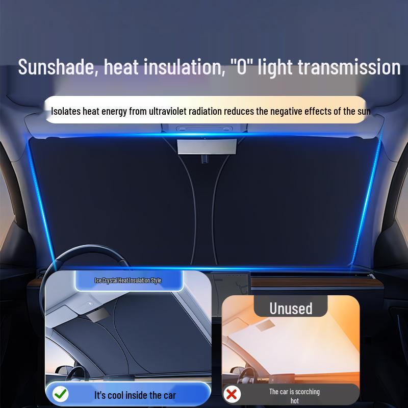 Haval Car Window Sunshade: Heat Insulation Umbrella for H6, Mythical Beast, Big Dog, H2H9, and F7 Front Windshields.