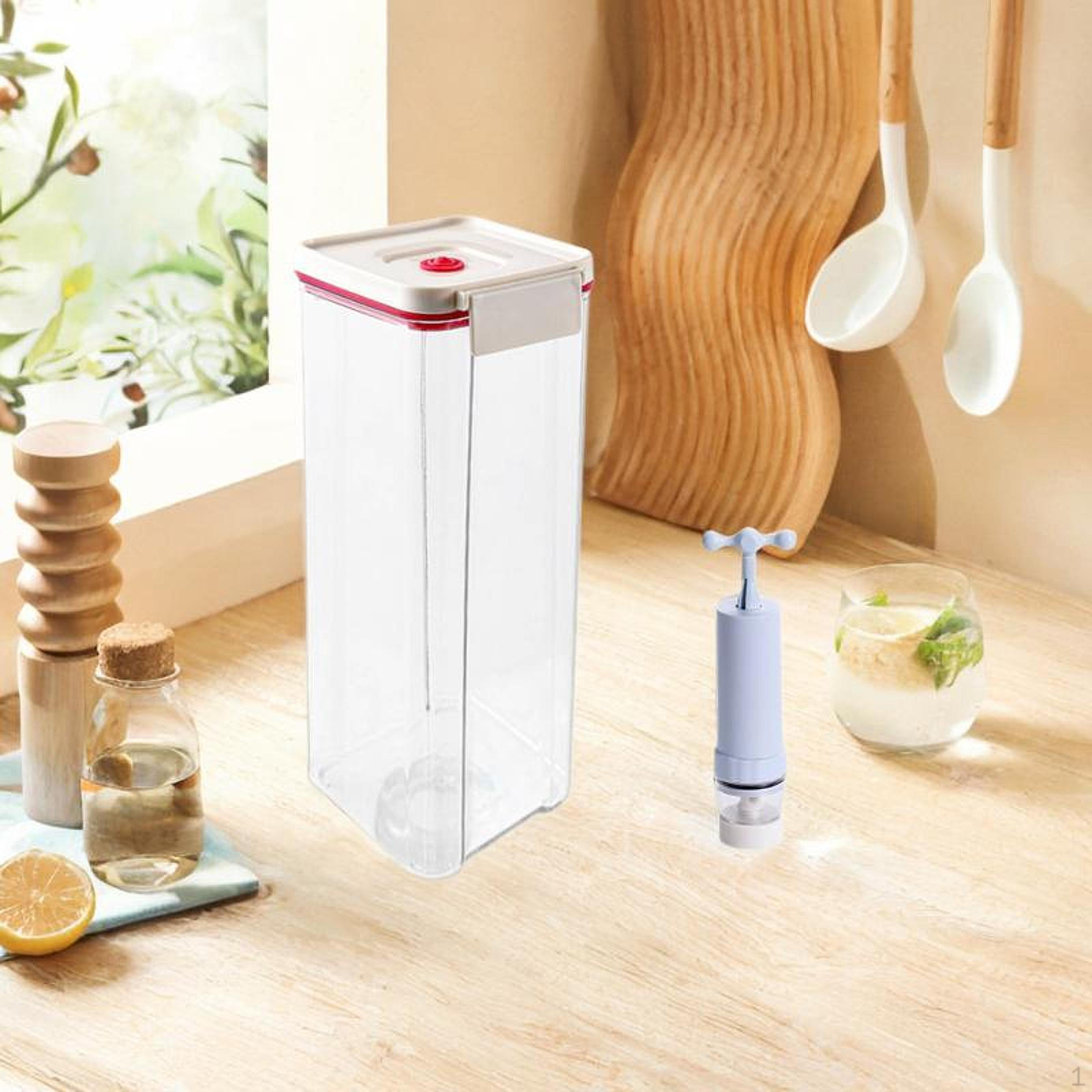 

Вакуумный контейнер с герметичной крышкой для хранения продуктов питания с ручным насосом для кухни 1770ml