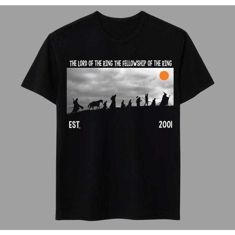 The Lord Of The Ring The Fellowship Of The Ring Tv Movie Summer Unisex Loose And Breathable Cotton Tshirt Top S