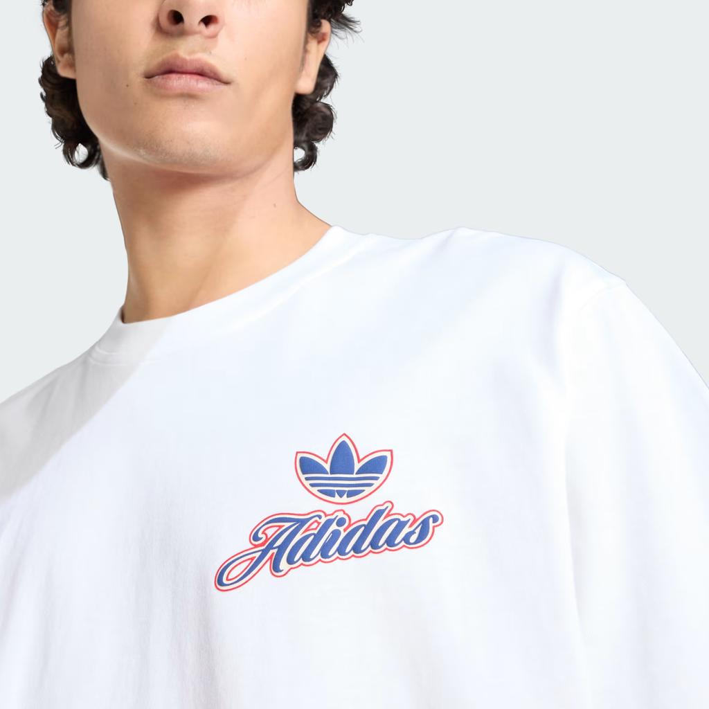 adidas Originals Summer League GFX Crew Neck Pullover T-Shirt Men Tops KE2248