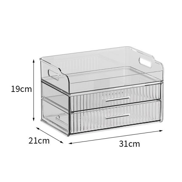 Boîte de rangement multicouche pour cosmétiques, boîte de rangement pour soins de la peau, armoire de rangement transparente en acrylique de grande capacité