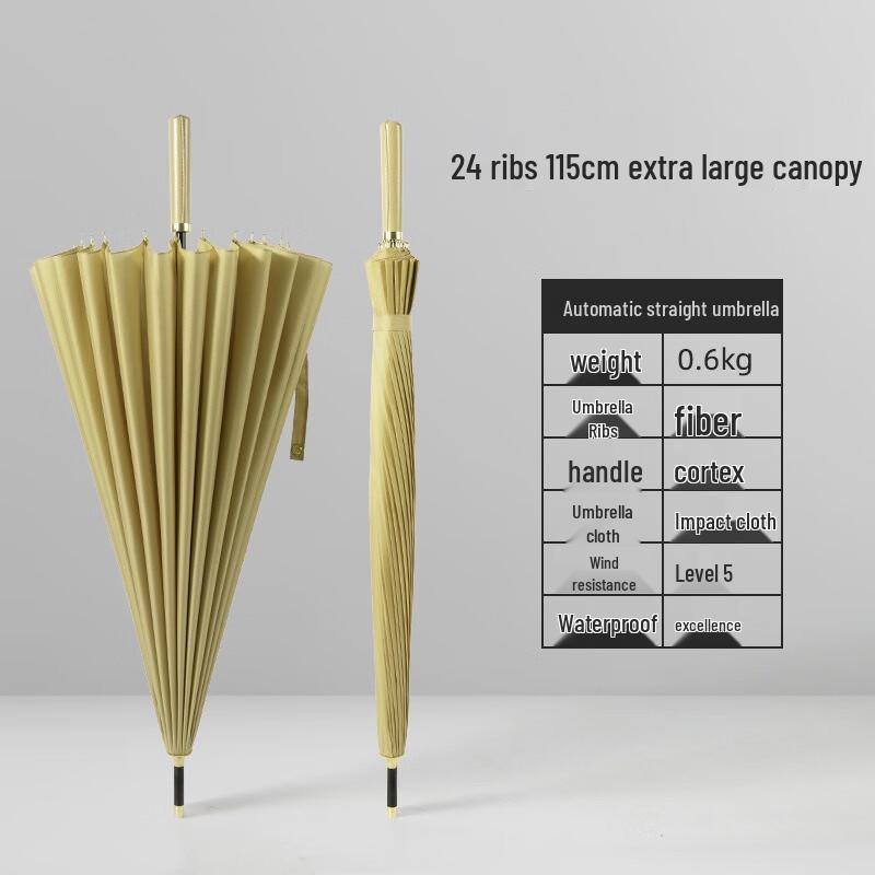 Yizhou 24-Rib Automatic Straight Handle Golf Umbrella