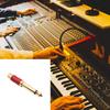 Gold Plated Video To 1/4 Adapter Interconnect Sound Adapter Conversion Video Female To 6.35mm 1/4inch Male Adapter Equipment