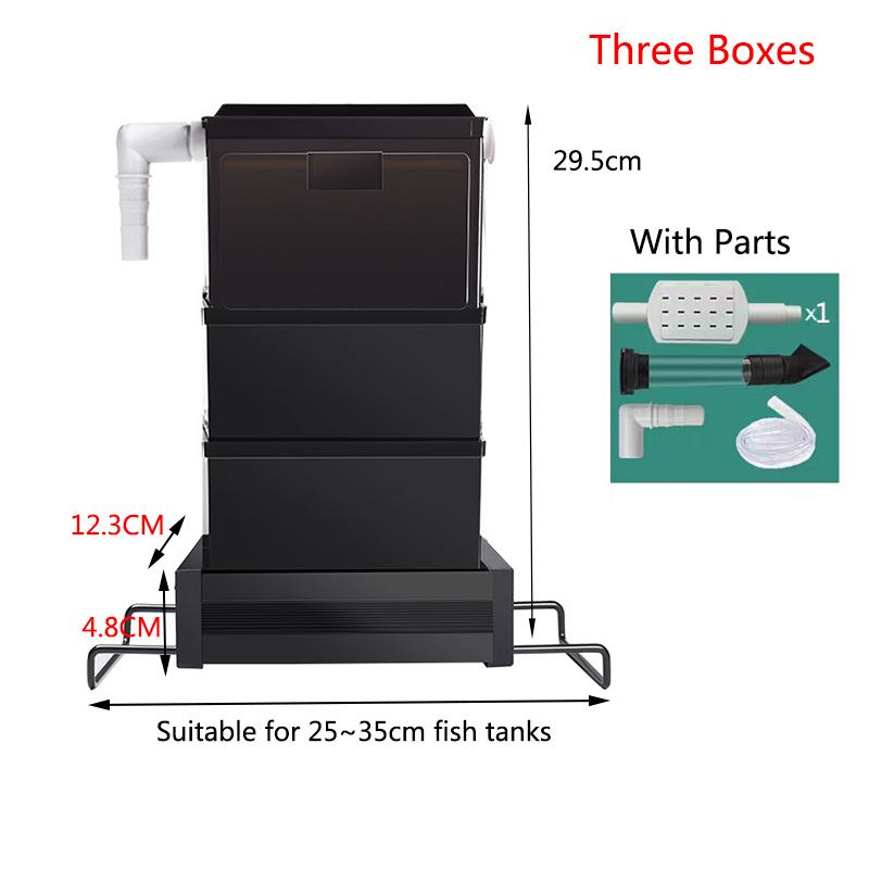 

Fish Tank Top Drip Filter Box Plastic Filter Dry and Wet Separation Silent External Top Filter Box Aquarium Drip Accessories
