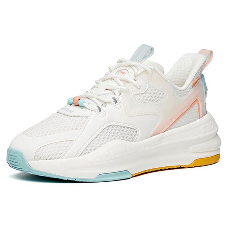 Anta C37 Series Comfortable Synthetic Leather Fabric Non-Slip Shock Absorbing Wear-Resistant Lightweight Low-Top Running Shoes 922128082-1