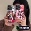 Date a Live Kotori Itsuka Glass MagSafe Mobile Phone Case for iPhone 17 16 15 14 13 12 11 Air Pro Max Plus Mini Colorful Cover