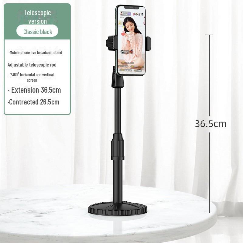 Invisible Mobile Phone Stand: Retractable Desktop Holder for Lazy Live Streaming and Online Classes