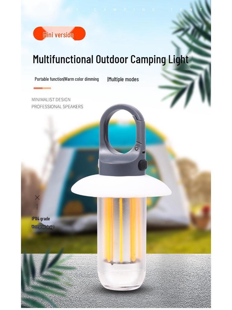 Rechargeable Multifunctional Mini Camping Tent Light with Long Battery Life