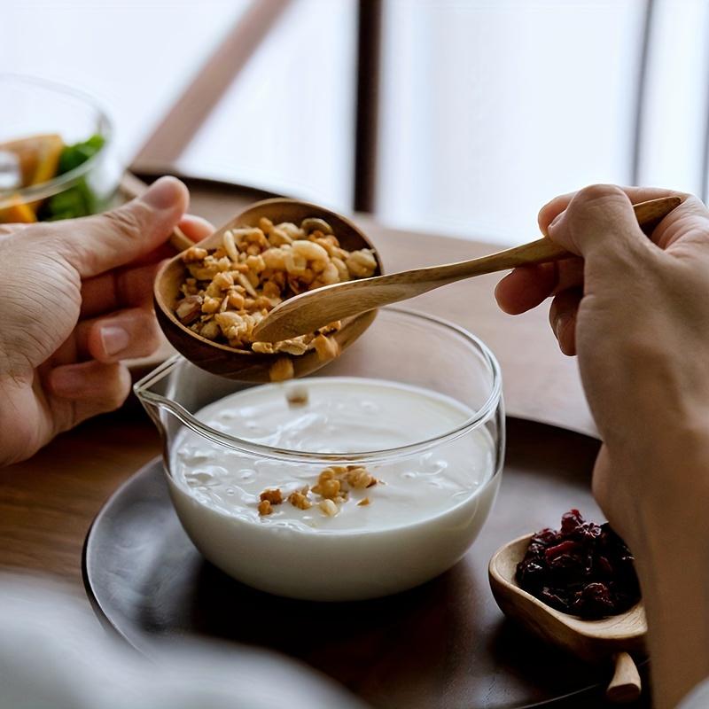 Przezroczysta Szklana Miska do Pieczenia Jajek Japońska Miseczka do Herbaty Matcha Miska na Owoce Jogurt Sałatkę Warzywną Zastawa Stołowa