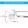 Auto On Off Motion Sensor 110V 220V Smart Switch Pir Infrared Motion Sensor Smart Home Human Body Automatic Sensor Night Lamp