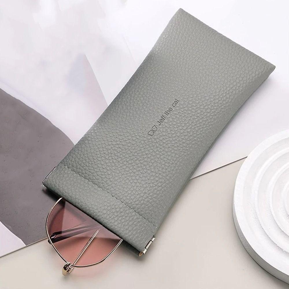 PU Leather Glasses Case Pouch Automatic Closed Sunglasses Case  for Women Men