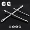 Set of 3 Wrench Sleeve Extension Rod Bendable Socket Tool Kit Bendable Drive Head Adapters for Automotive and Home Use