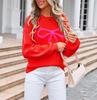 2026 Spring Women's Fashion: European & American Bow Sweater - Bestseller Plus-Size Knitwear