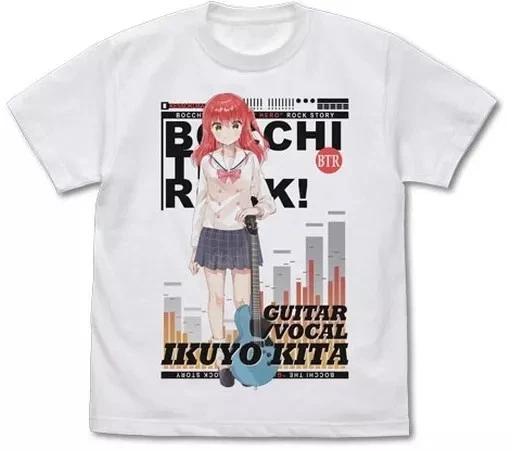 Cospa Bocchi the Rock Ikuyo Kita White T-T-Shirt XL Anime T-Shirt L