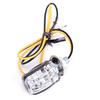 2X 6Led Motorcycle Mini Amber Turn Signal Lights Blinker Indicator Black 12V New