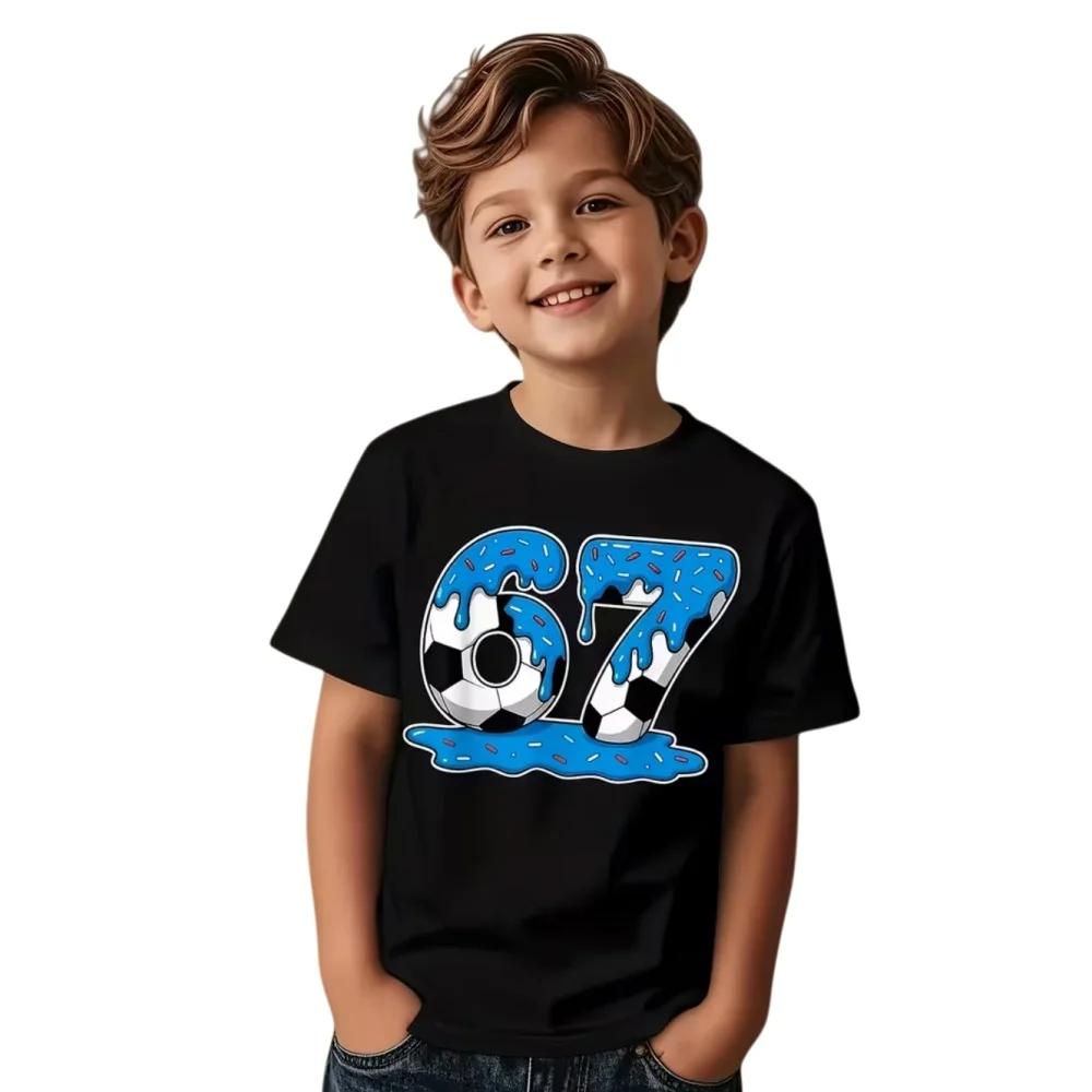 67 Print Men's T-Shirts Fashion Cool Summer Short-Sleeve Casual Crewneck Tops for Women Tees Top