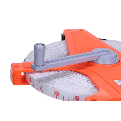 Manaheart 100m Tape Measure, Distance Measuring Tape, for Measuring Grounds, Playgrounds, and Line Drawing, Double-Sided Measuring Tape, Meter and Fee