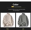 Men's Trendy Korean Style Thick High-Neck Sweater for Autumn/Winter