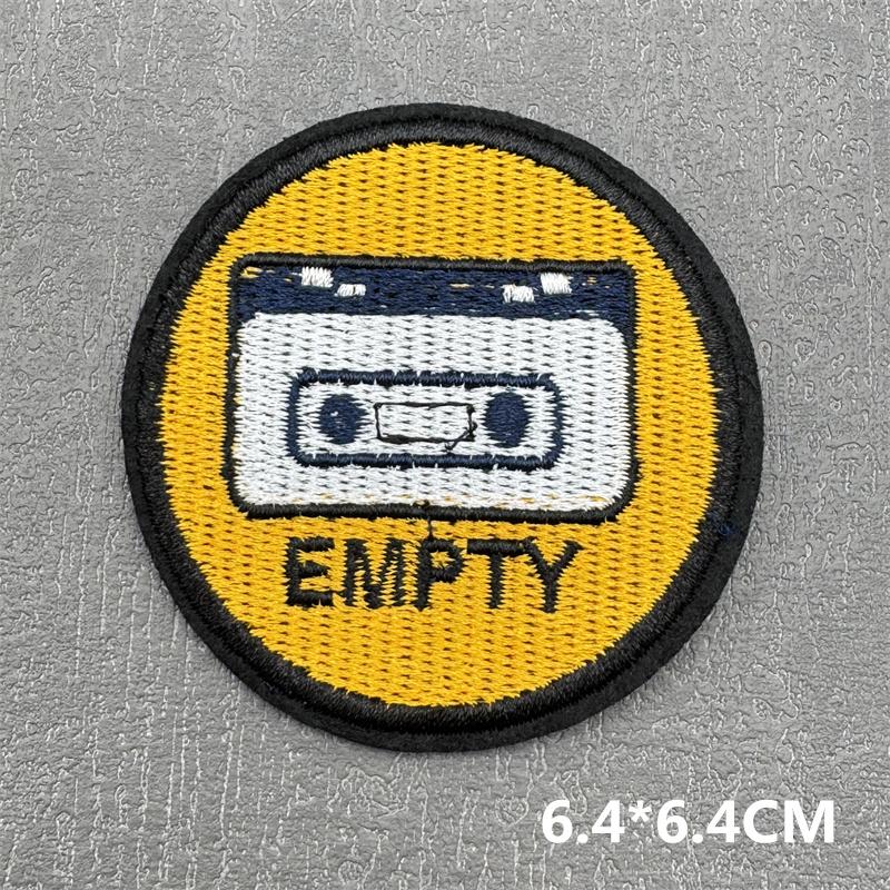 Cartoon Patch Diy Embroidery Patches For Clothing Stripes Badge Letterdice Patches For Jacket Iron On Patch On Clothes