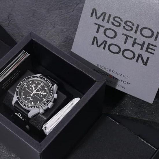 Moon Authentic Omega Swatch Mission Watch Collaboration Waterproof Mens Womens Shopper