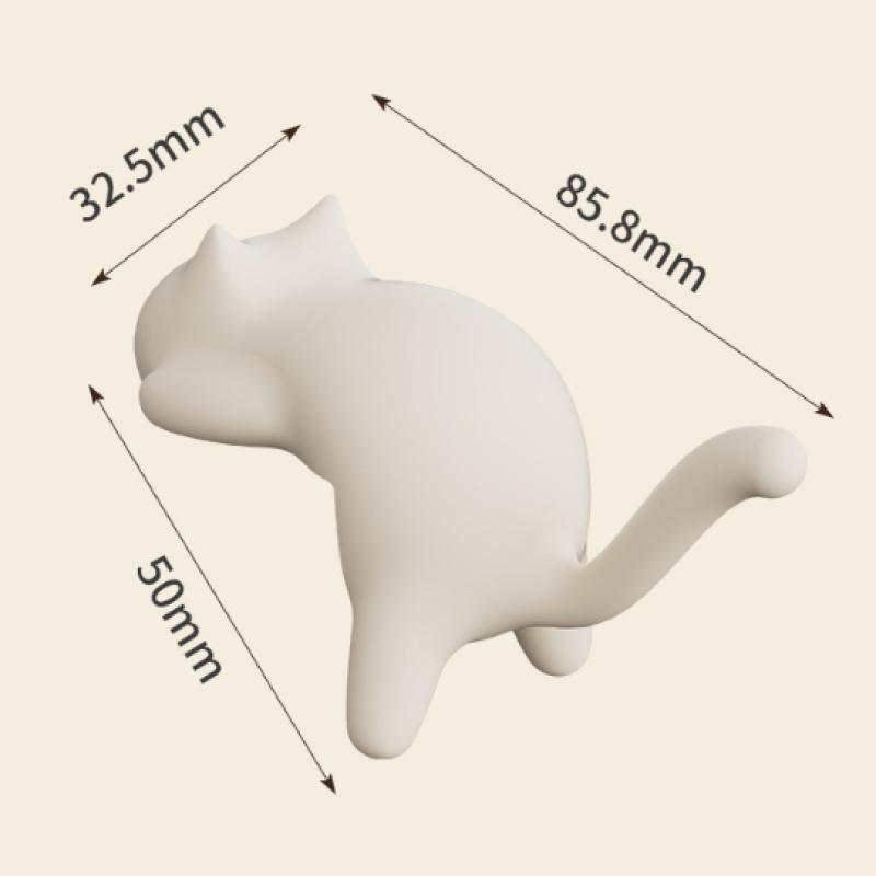 Cute Portable Cat Bag Hook Hanger Table Hook Handbag Backpack Travel Bag Organizer Holder Home Office Decor Desk Side Hooks