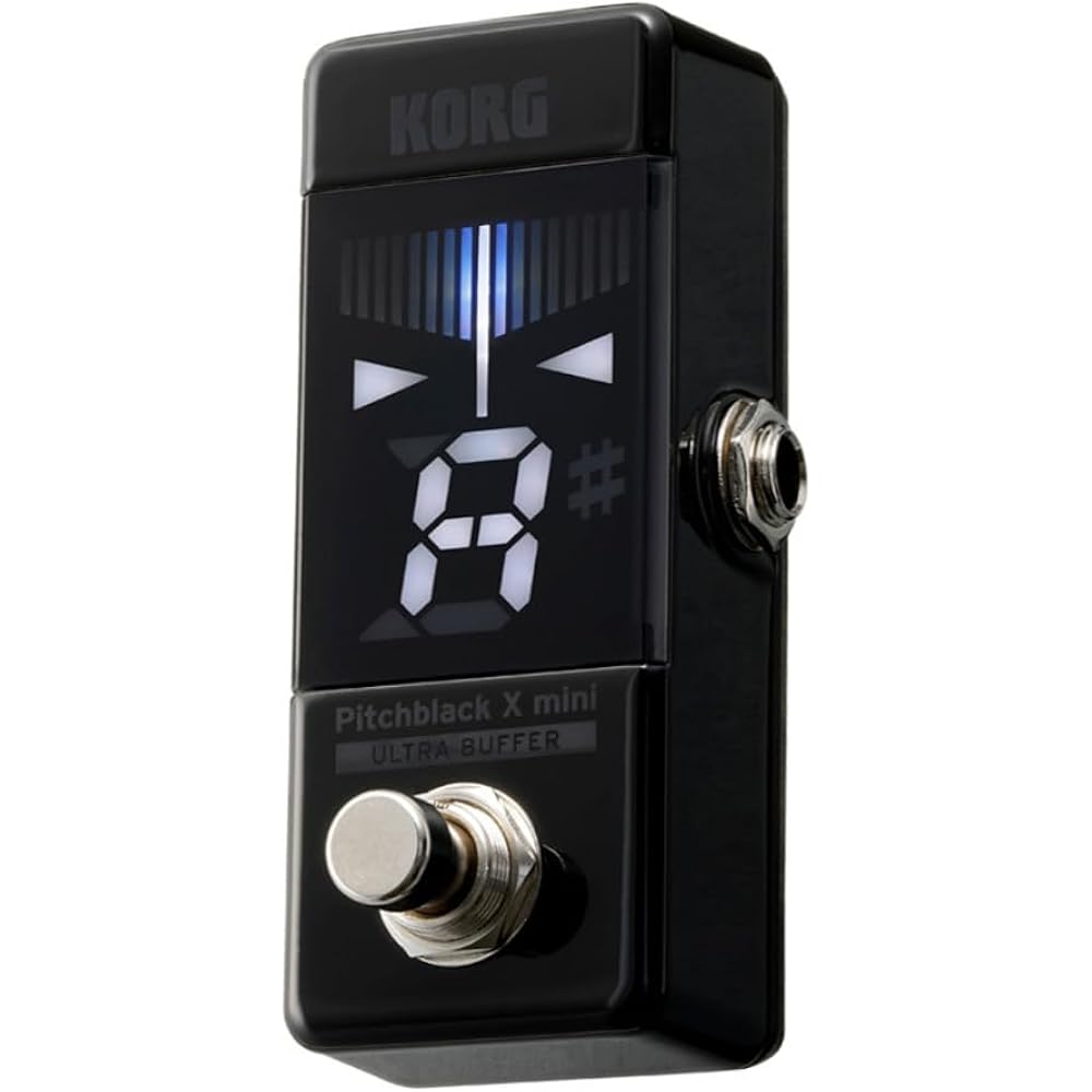 KORG (KORG) Guitar/Bass Pedal Tuner Pitchblack X Mini Compact Space-Saving ± 0.1 Cent High Accura...