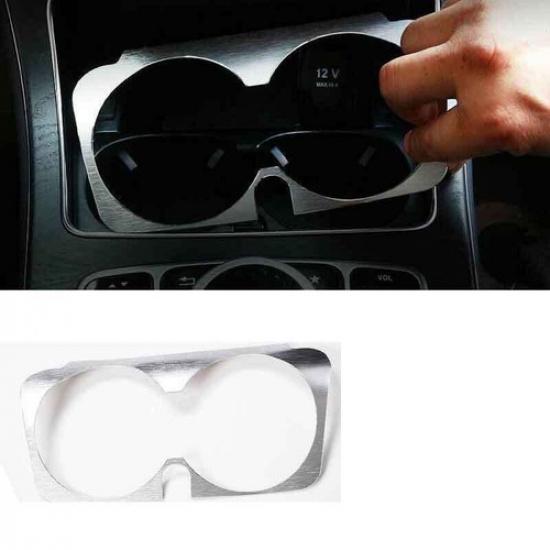 Sliver Aluminum For Benz E-Class W213 Middle Console Drinking Glass Trim 2016-21