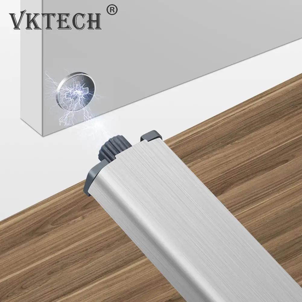 10pcs Door Stopper Cabinet Catches Stainless Steel Push To Open Touch Damper Buffers Soft Quiet Closer Magnetic Hardware Drawers