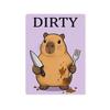 Heavy Duty Magnetic Sign Clean Dirty Dishwasher Magnet, Acrylic Cartoon Animal Sign, Double-Sided & Magnet for Kitchen Decoration Double Sided