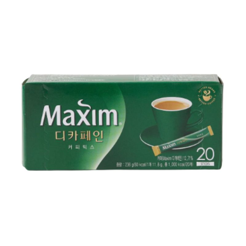 Maxim Decaf Korean Instant Coffee Mix Mild & Creamy 20 Sticks 1box(20ea)