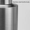350ml/550ml Bathroom Hand Soap Bottle 304 Stainless Steel Kitchen Sink Countertop Soap Dispenser Silver Bathroom Lotion Bottle