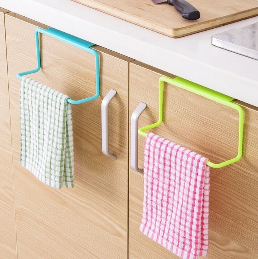 Towel Rack Bar Hanging Holder Rail Organizer Bathroom Kitchen Cabinet Cupboard Hanger Shelf