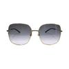 Gucci Lightweight Webbing Large Frame Holiday Travel Sunglasses Women's Gold/Gradient Grey