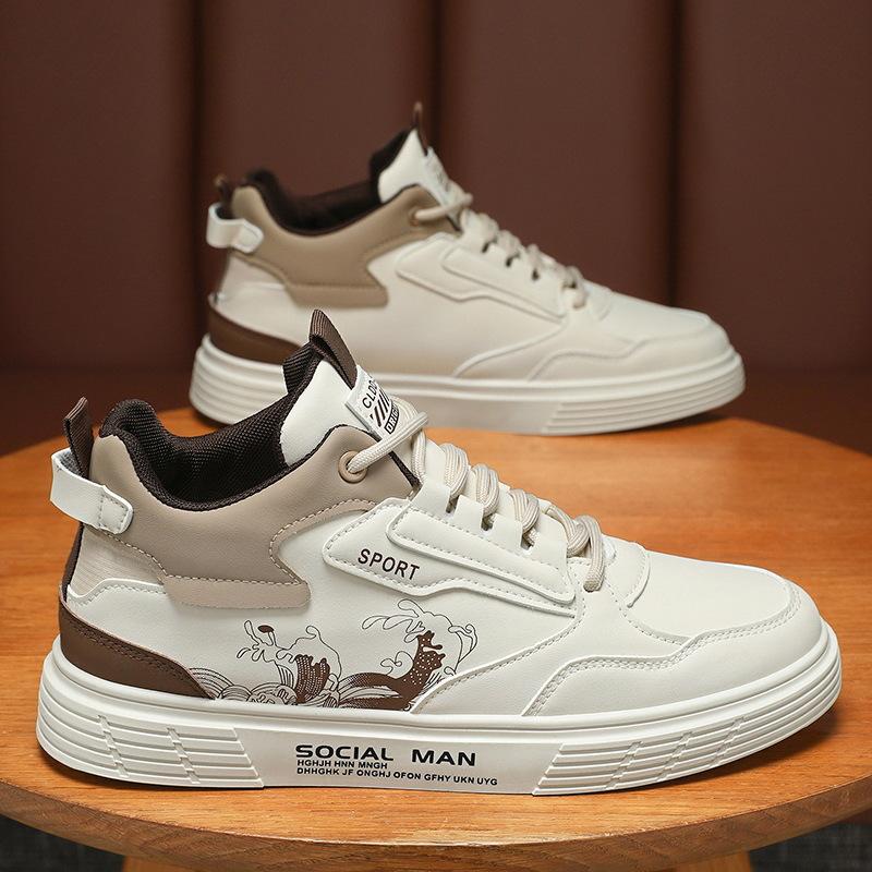 Men Casual Shoes High Top Fashion Sneakers for Men Student Comfortable Flats Ankle Boots Skateboarding Sneakers Brand Shoes Man