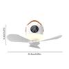 3Gears Ceiling Fans with Lights LED Light Rechargeable Ceiling Fan Portable Air Cooler  Camping