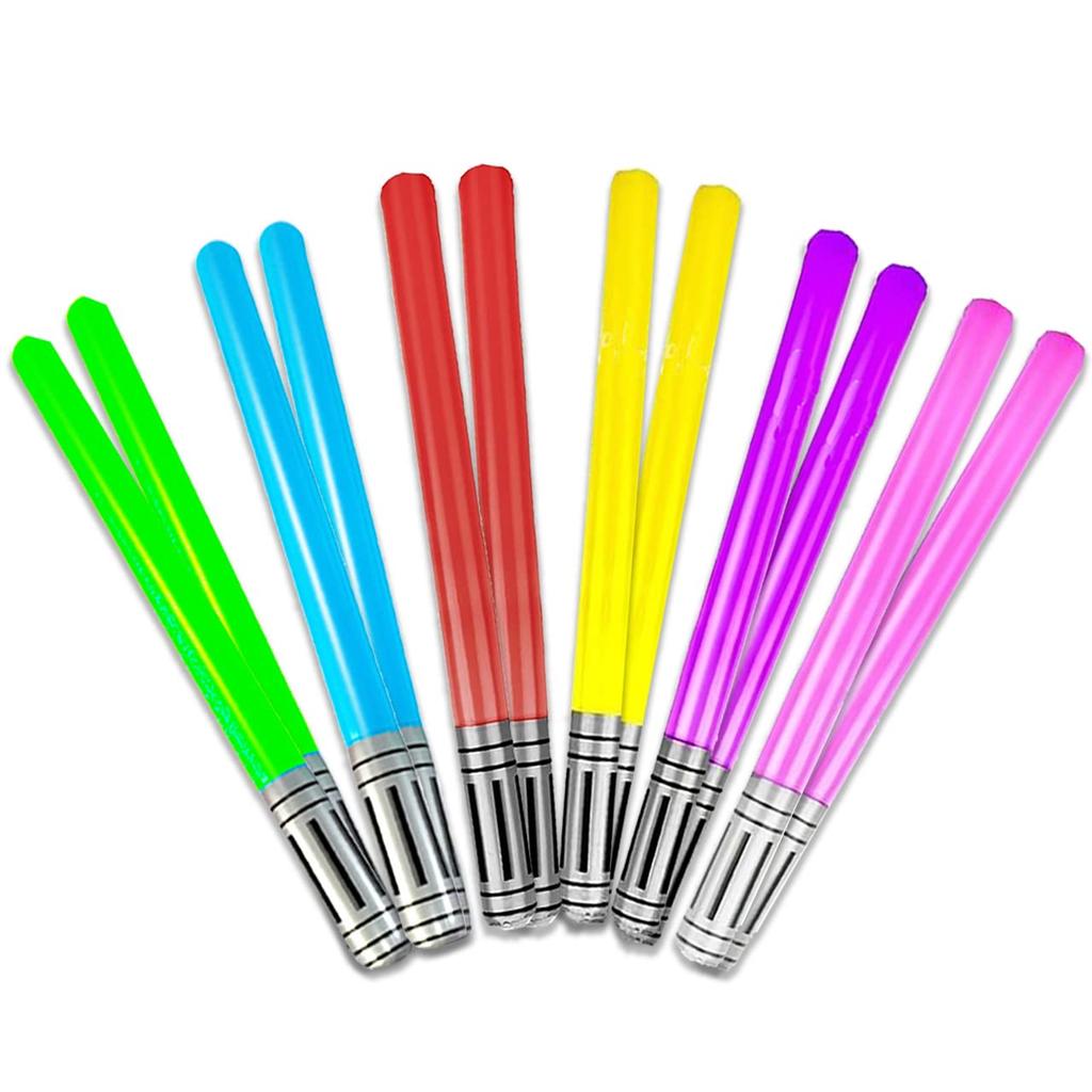 Rimikuru Stick Balloons Star Wars Lightsaber Sword 5 Color Set Balloons of (Set 12)