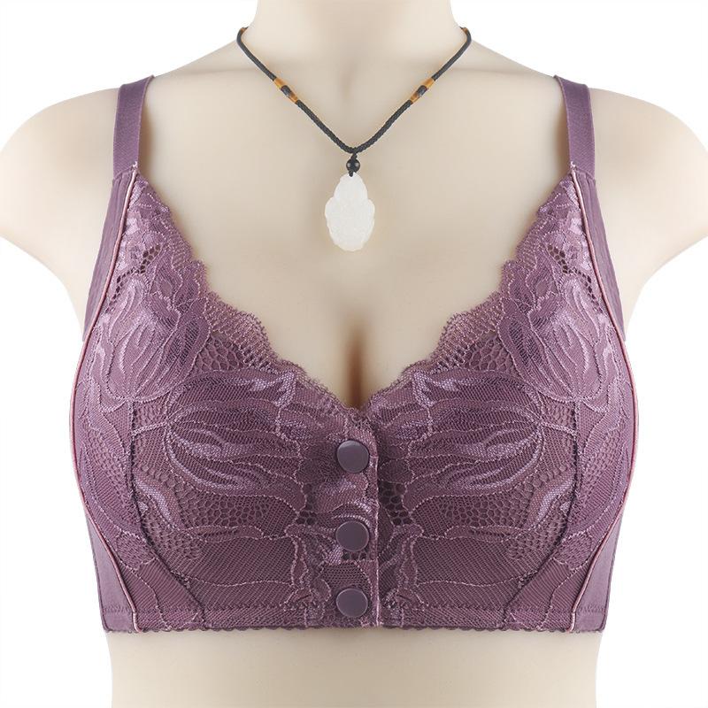 Lace Underwear Front Buckle Underwear Women's Underwear Shaped Adjustable Shoulder Straps Elderly Underwear Strapless Underwear Oversized Bra