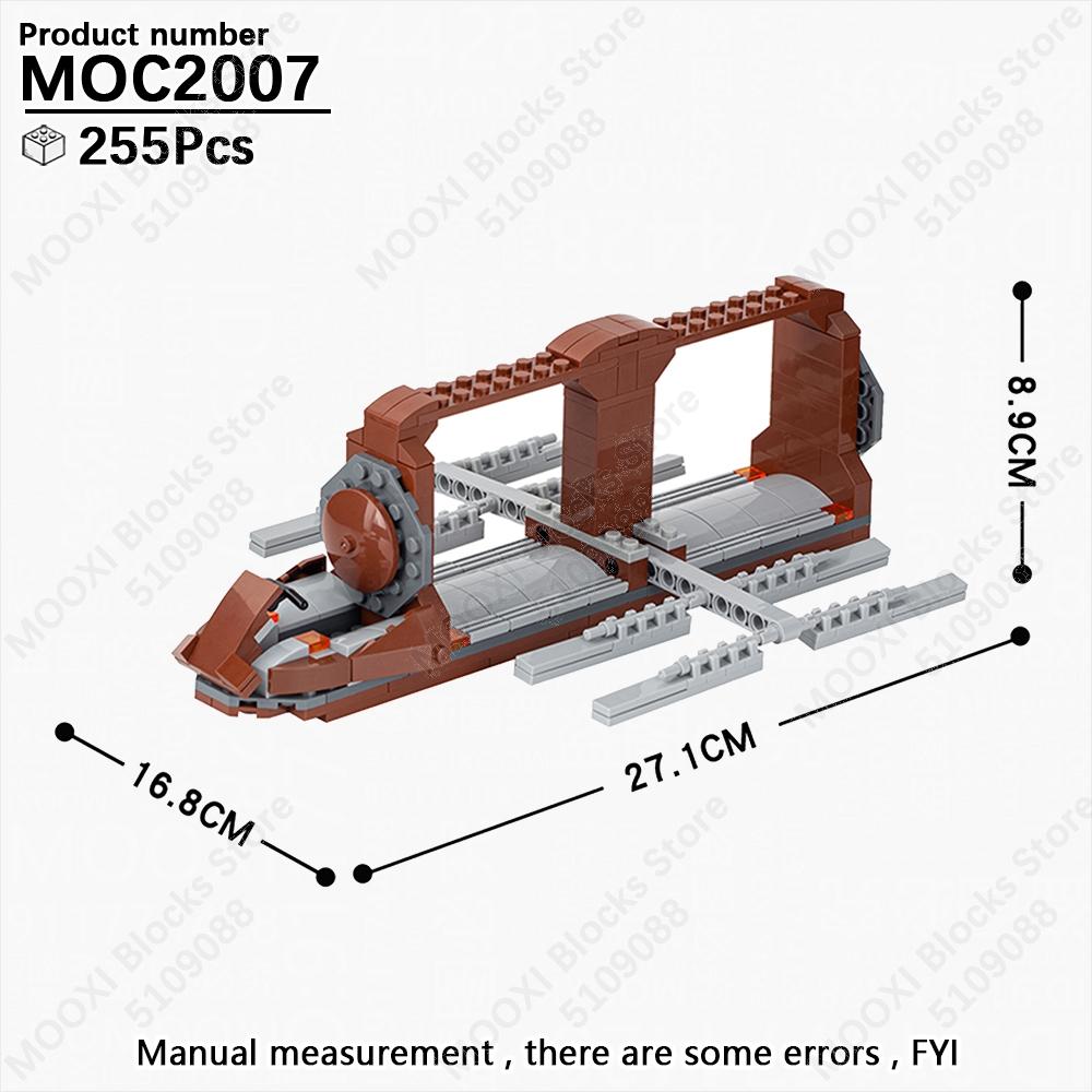 MOOXI Star Wars Mech Veicolo Cannone Carro Armato Armi Nave da Trasporto Soldati Modello Mattoncini Fai da Te Blocchi da Costruzione Assemblati Giocattolo per Bambini