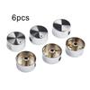 Silver Rotary Switch Zinc Alloy 6 Pieces Diameter 6mm