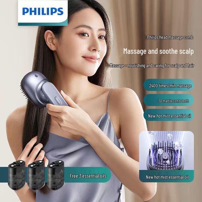 Philips Smart Wireless Scalp Massager CN plug (adapter included)