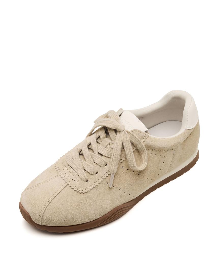 Spur Sand Low Profile Sneakers 3Cm Cowhide Sneakers -Ws9003 (2Color)