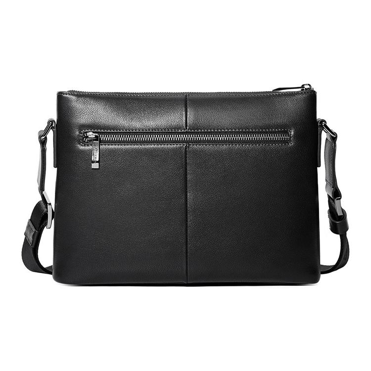 New JAGUAR Top Grain Cow Leather Crossbody Bag, Shoulder Bag Men's Black JA1T1201023101
